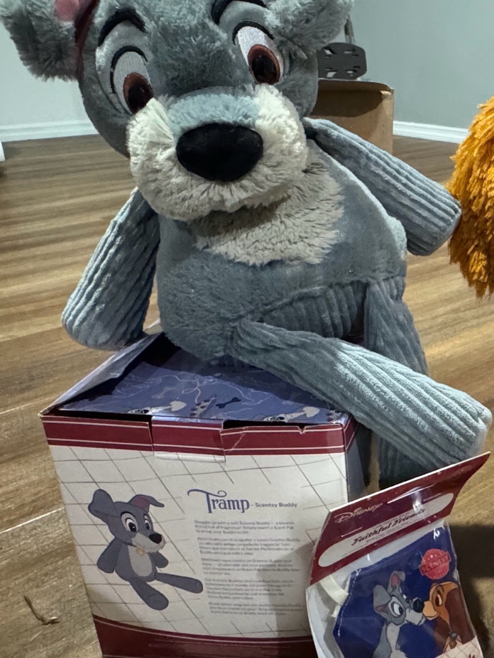 Scentsy Tramp Plush Buddy - Light Blue Gray